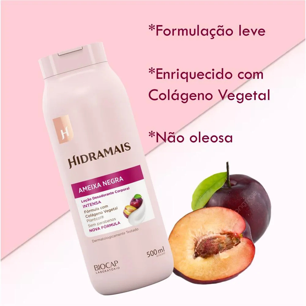 Loção Desodorante Corporal Ameixa Negra Hidramais 500ml