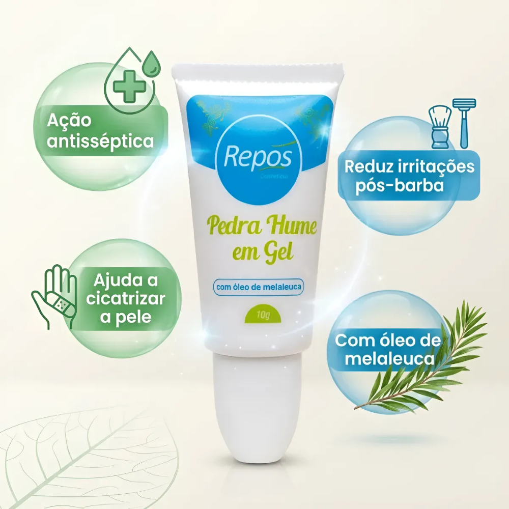Pedra Hume Em Gel Repos 10g
