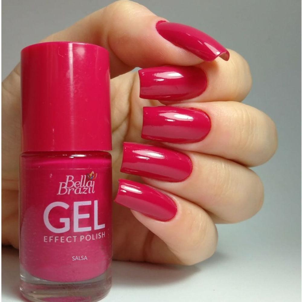 Esmalte Bella Brazil Efeito Gel Cremoso 813 Salsa