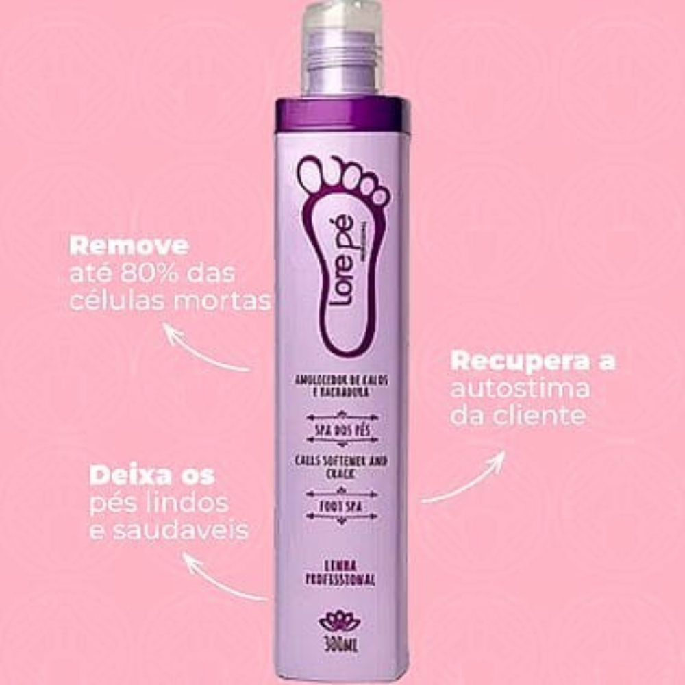 Amolecedor De Calos E Rachaduras Lore Pé 300ml
