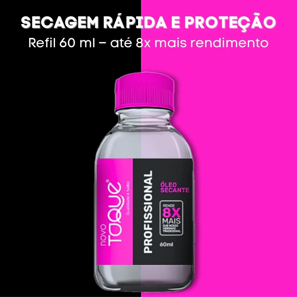 Refil Esmalte Novo Toque Profissional Óleo Secante 60ml