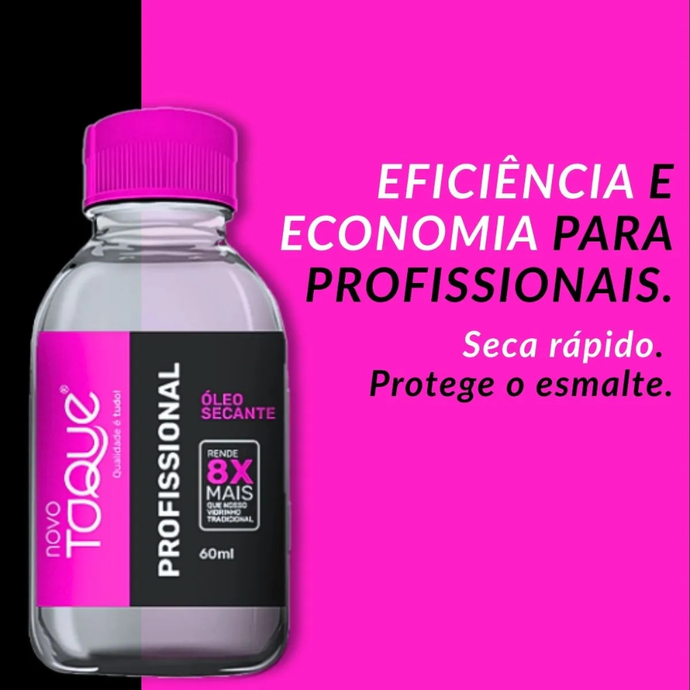 Refil Esmalte Novo Toque Profissional Óleo Secante 60ml