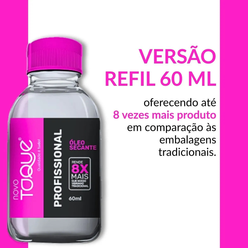 Refil Esmalte Novo Toque Profissional Óleo Secante 60ml