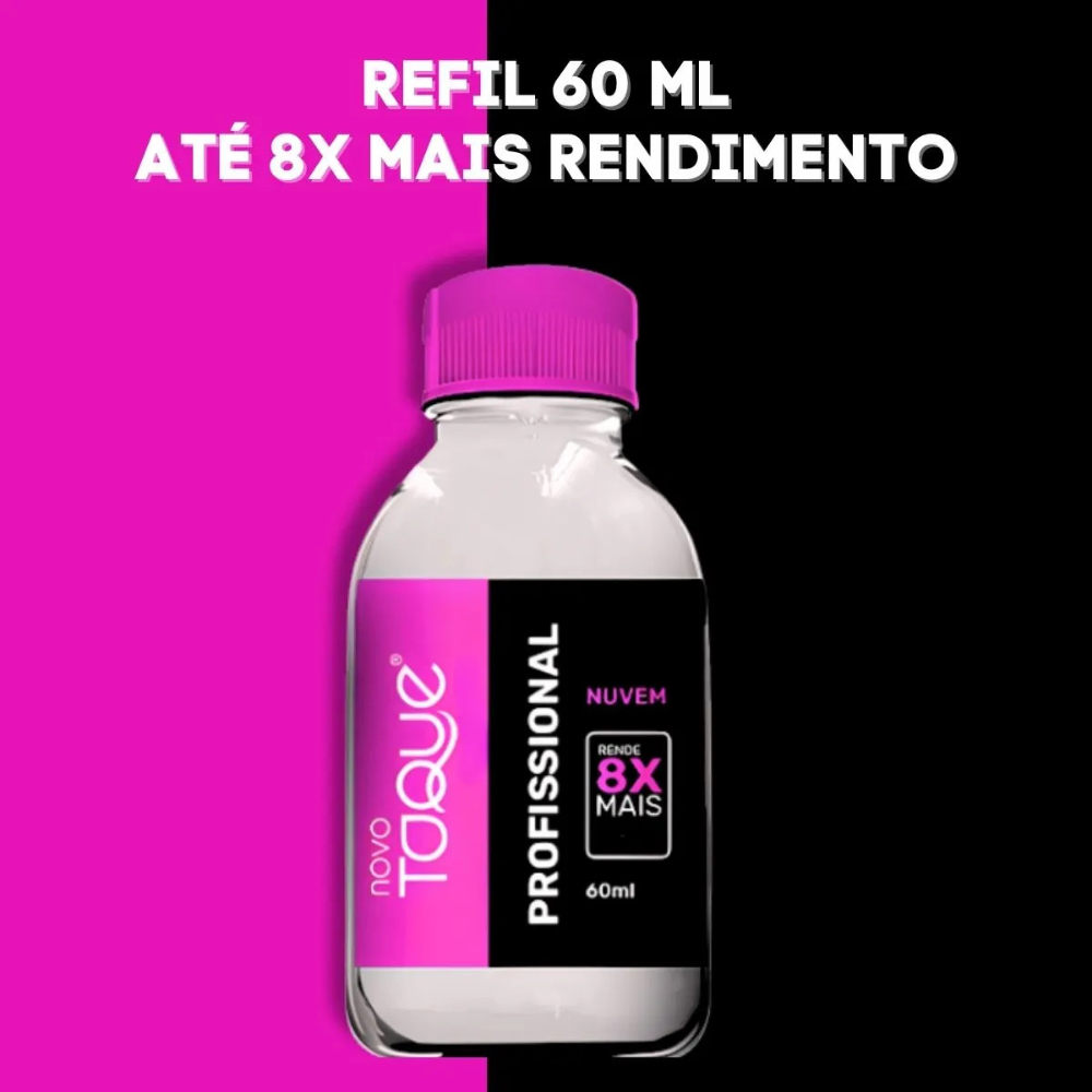 Refil Esmalte Novo Toque Profissional Nuvem Transparente 60ml