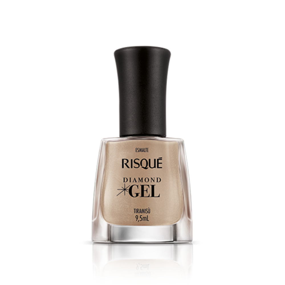 Esmalte Risqué Diamond Efeito Gel Tiramisù 9,5ml