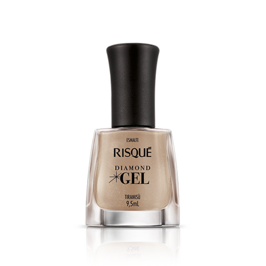 Esmalte Risqué Diamond Efeito Gel Tiramisù 9,5ml