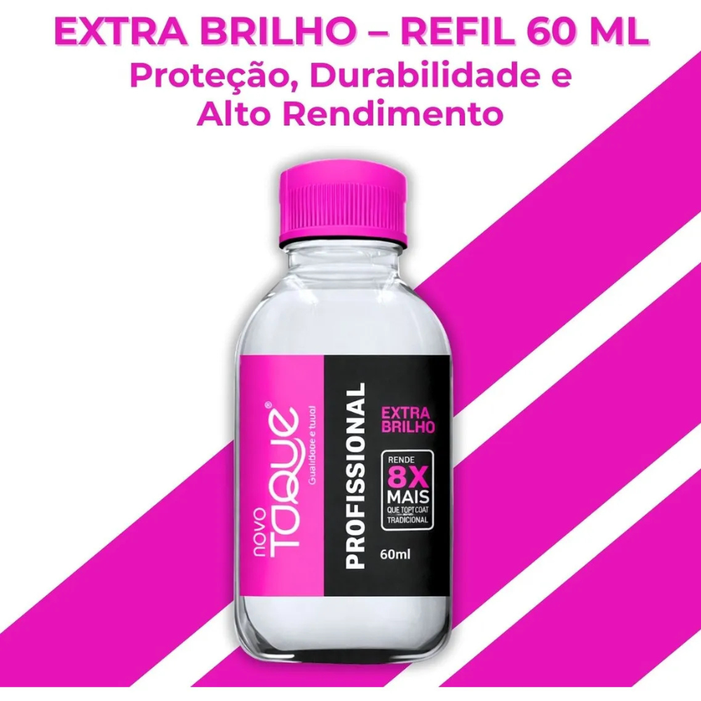 Refil Esmalte Novo Toque Profissional Extra Brilho 60ml