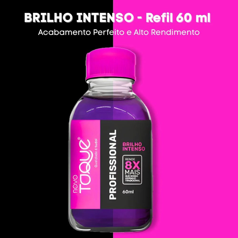 Refil Esmalte Novo Toque Profissional Brilho Intenso 60ml