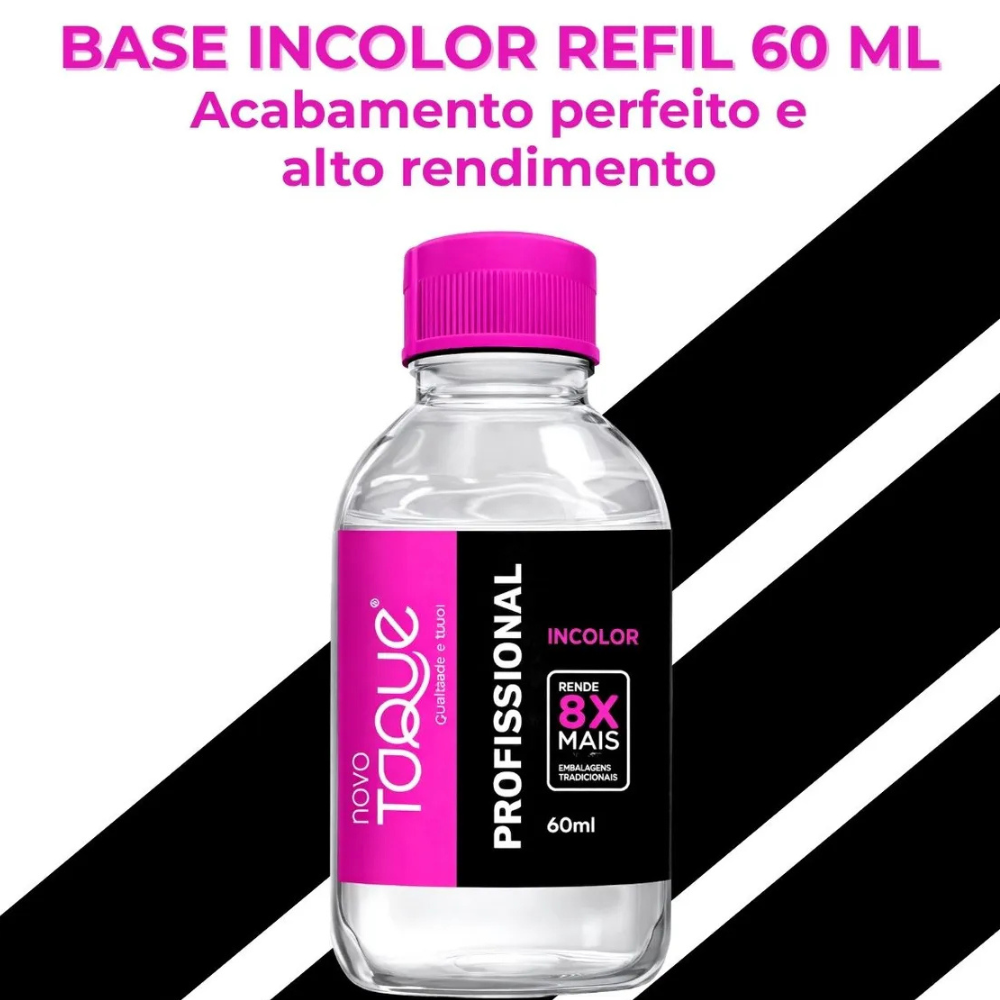 Refil Esmalte Novo Toque Profissional Incolor Transparente 60ml