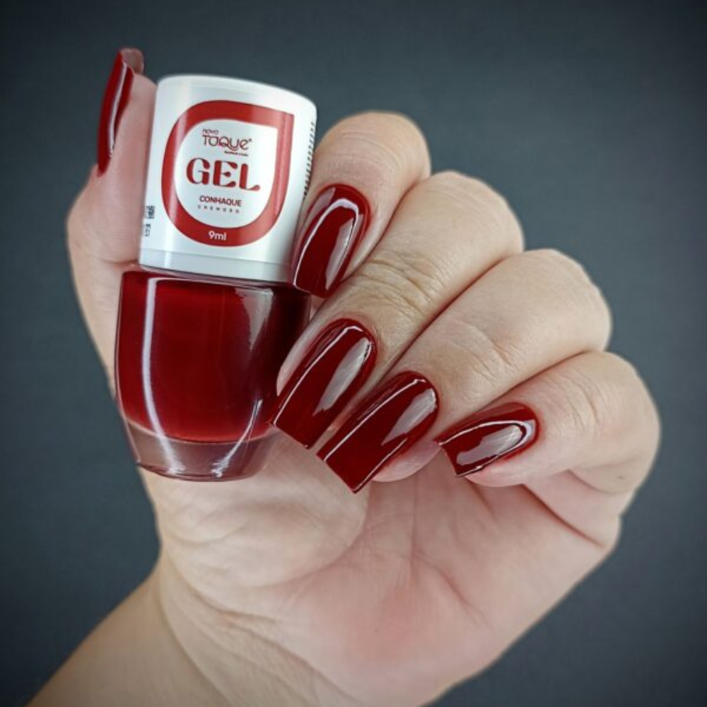 Esmalte Novo Toque Cremoso Efeito Gel Conhaque 9ml