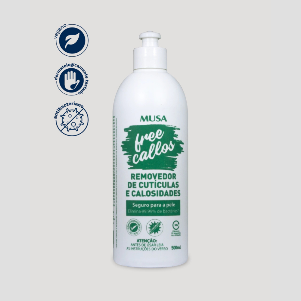 Removedor De Cutículas E Calosidades Free Callos Musa 500ml
