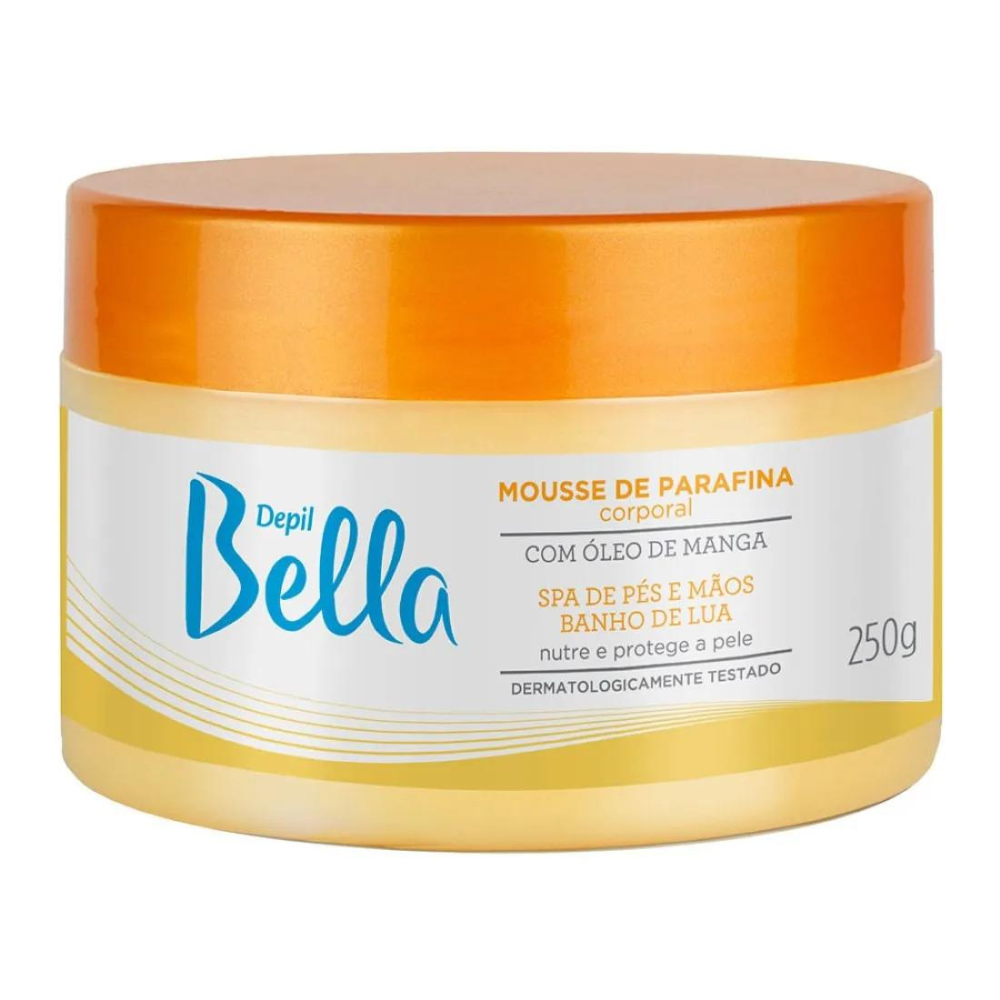 Mousse De Parafina Corporal Com Óleo De Manga Depil Bella 250g