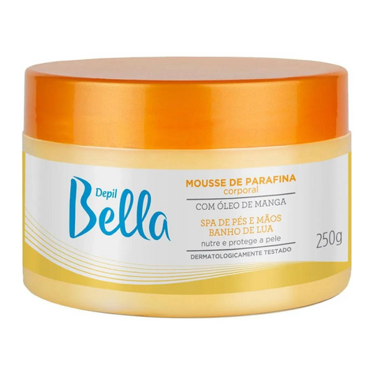 Mousse De Parafina Corporal Com Óleo De Manga Depil Bella 250g