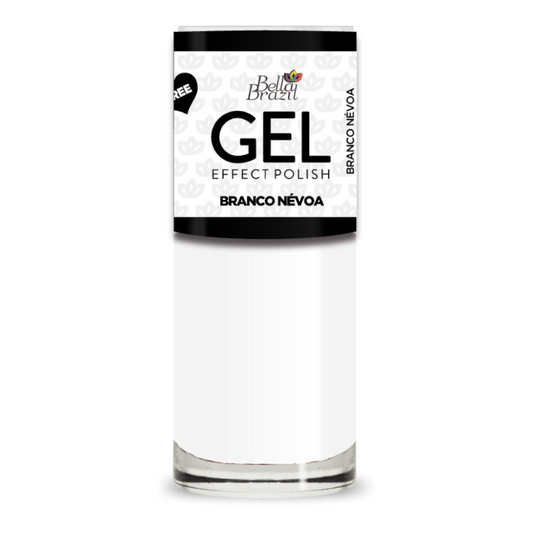 Esmalte Bella Brazil Efeito Gel Cremoso 829 Branco Névoa