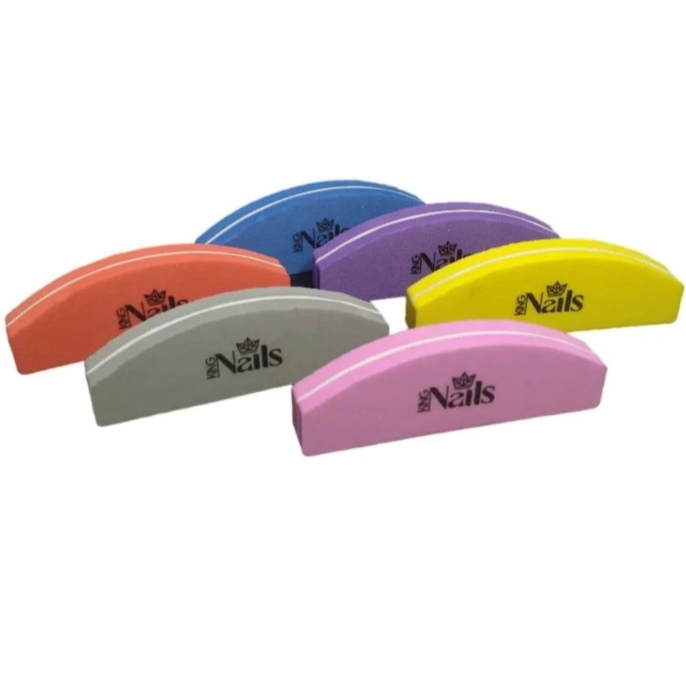 Mini Lixa Buffer Polidora Colorida King Nails