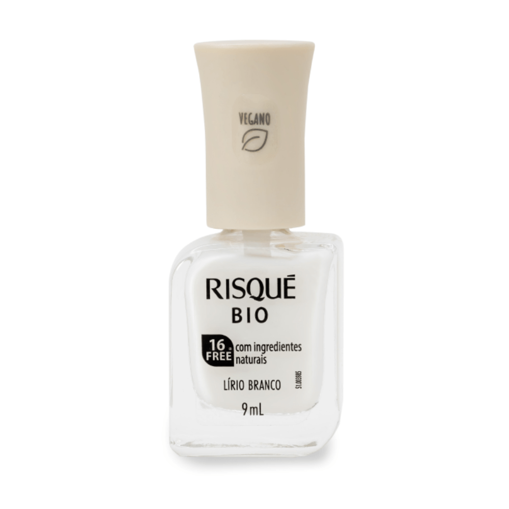 Esmalte Risqué Cremoso Bio 9ml Lírio Branco