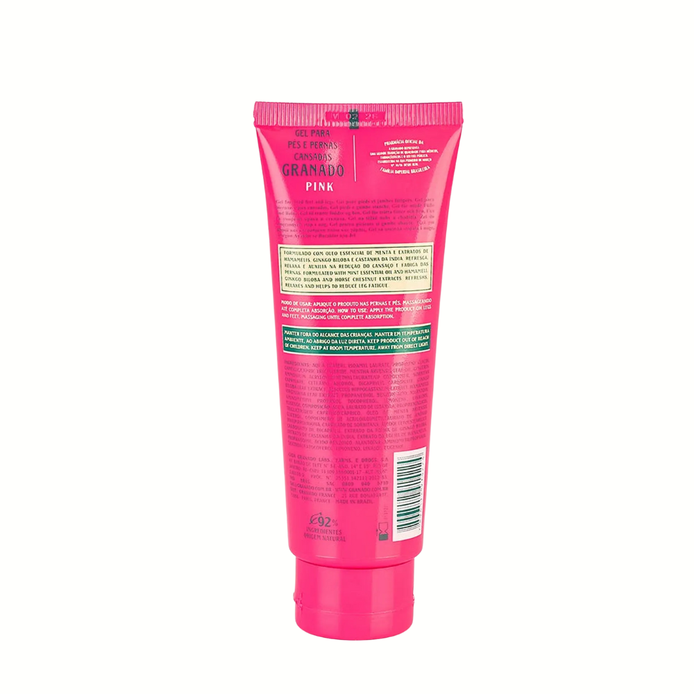 Gel Para Pés E Pernas Cansadas Pink Granado 120g