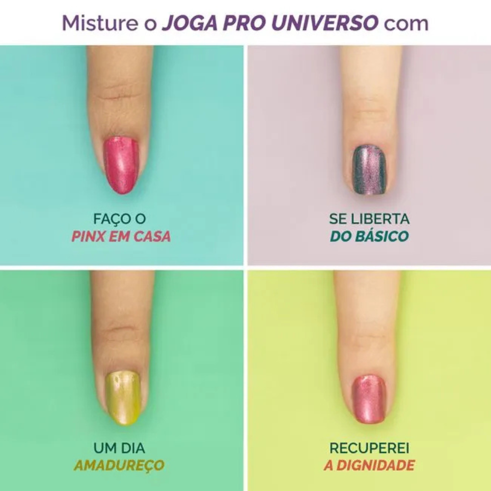 Esmalte Risqué Manicores Metálico Joga Pro Universo 8ml