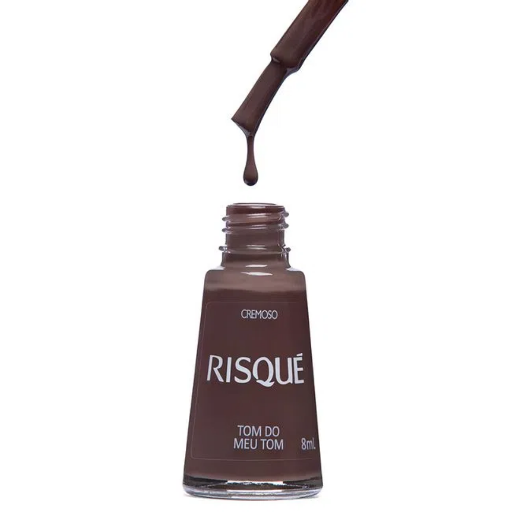 Esmalte Risqué Cremoso Tom Do Meu Tom 8ml - Marrom
