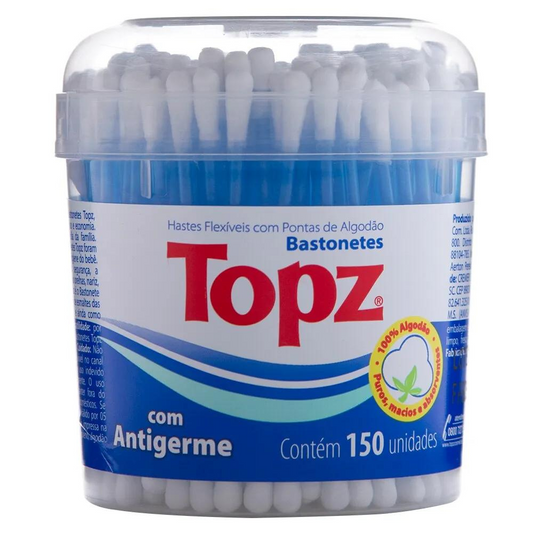 Pote De Bastonetes Topz 150 Unidades