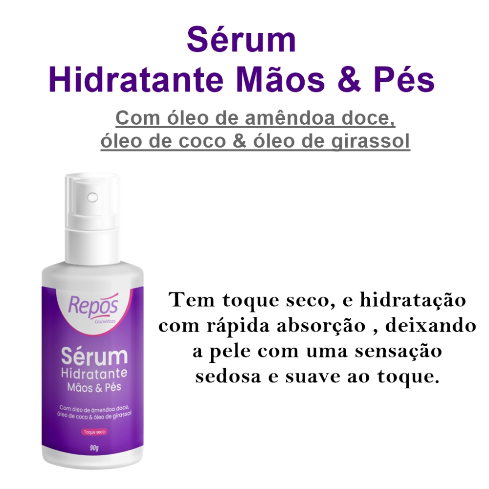 Serúm Hidratante Para Mãos E Pés Repos 90g