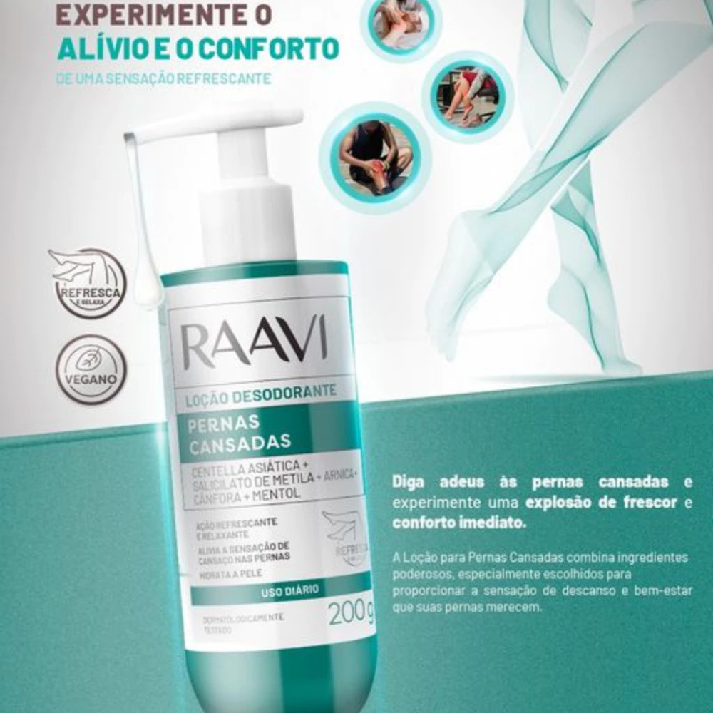 Loção Desodorante Pernas Cansadas 200g