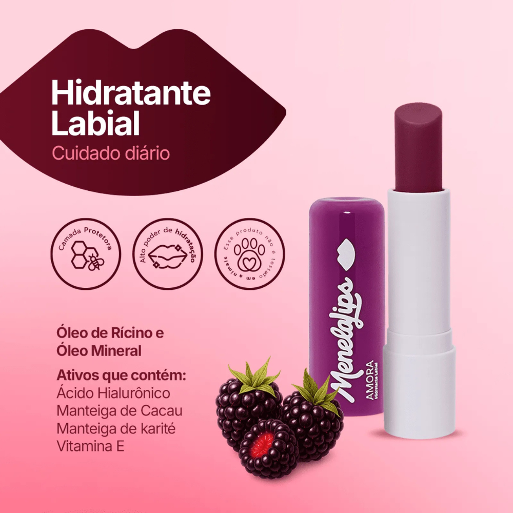 Hidratante Labial De Amora MenelaLips 3,6g