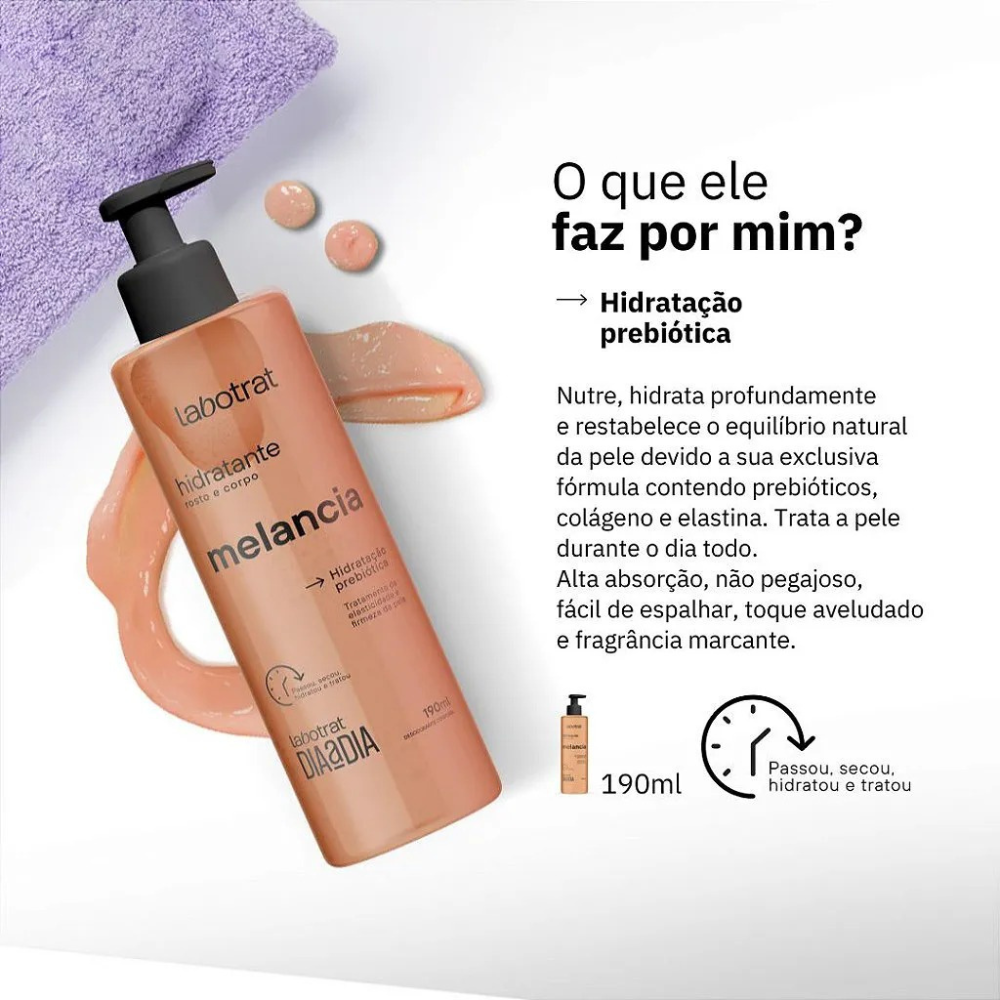 Creme Hidratante Labotrat 190ml Melancia