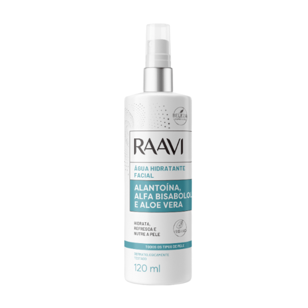 Água Hidratante Facial Raavi 120ml