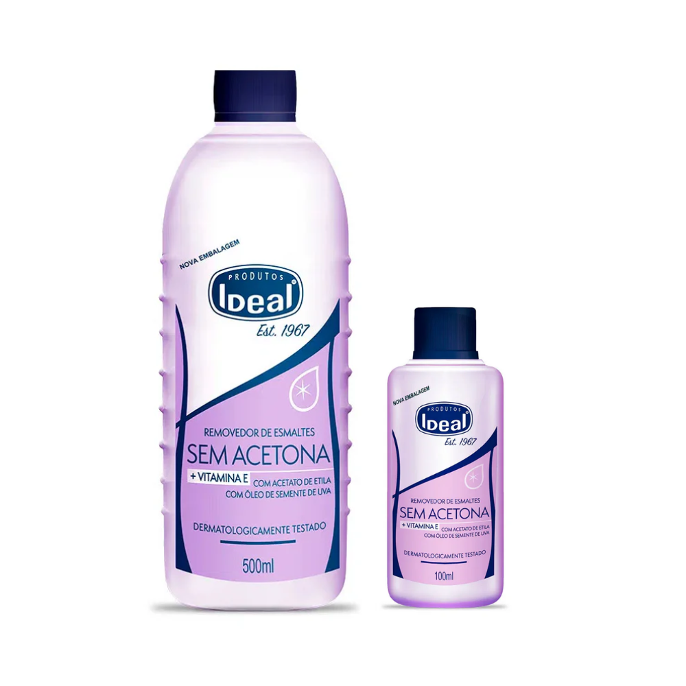 Removedor De Esmaltes Sem Acetona E Vitamina E Ideal