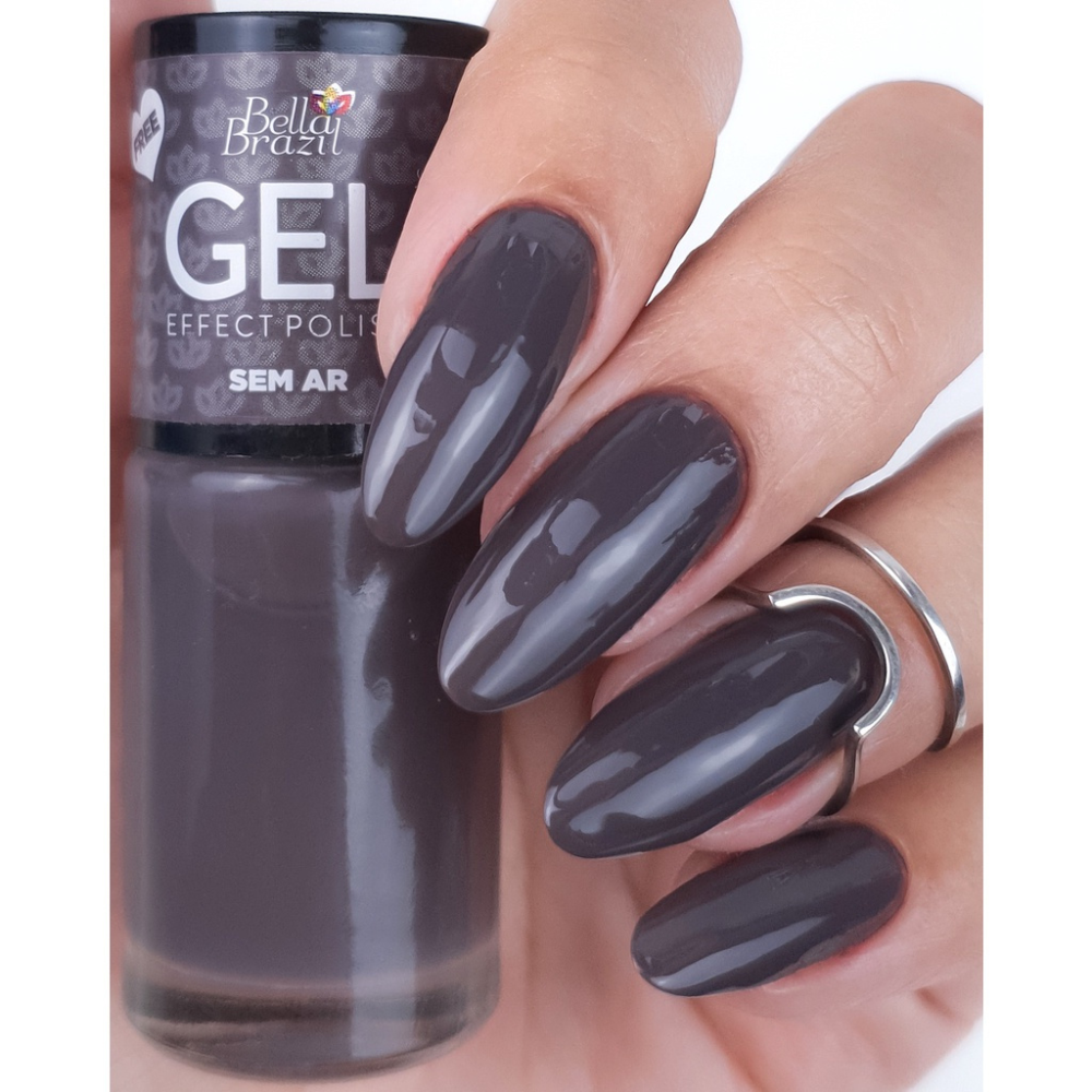 Esmalte Bella Brazil Efeito Gel Cremoso 822 Sem Ar 9ml