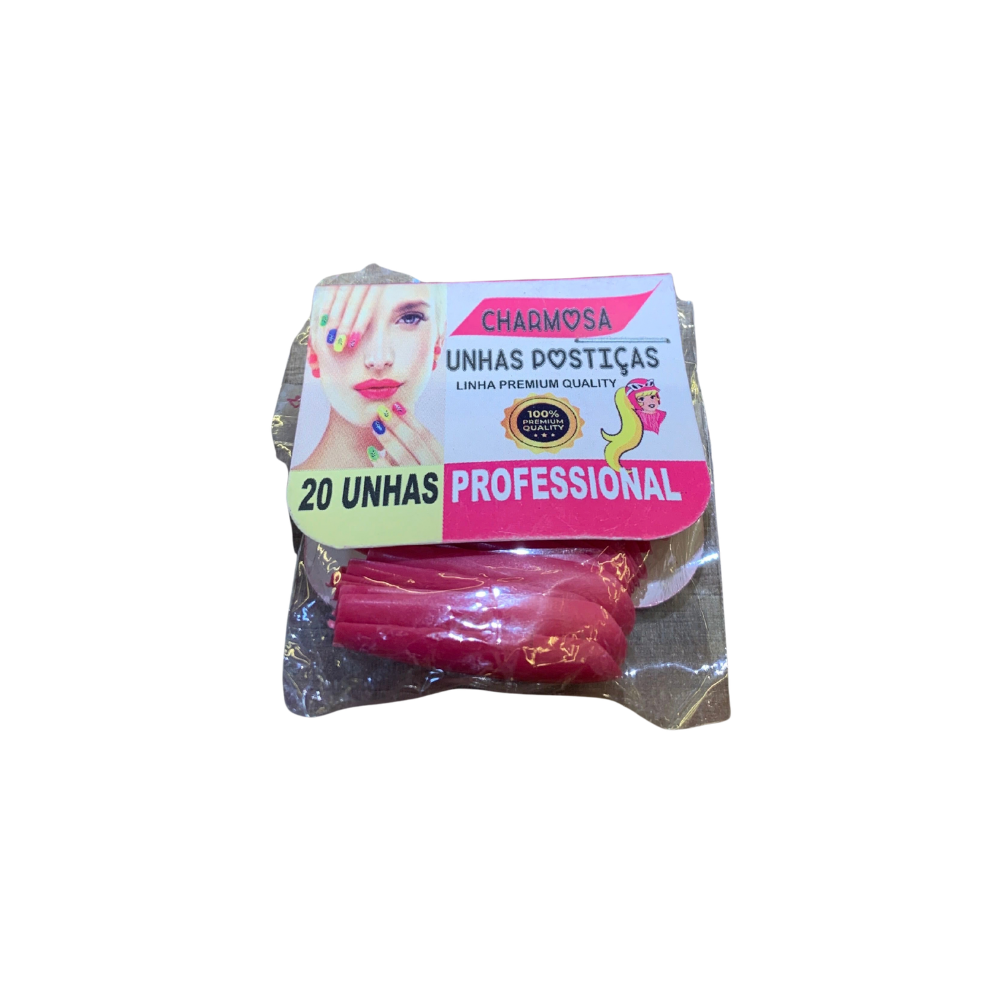 Unhas Postiças Premium Professional 20 Unidades Charmosa
