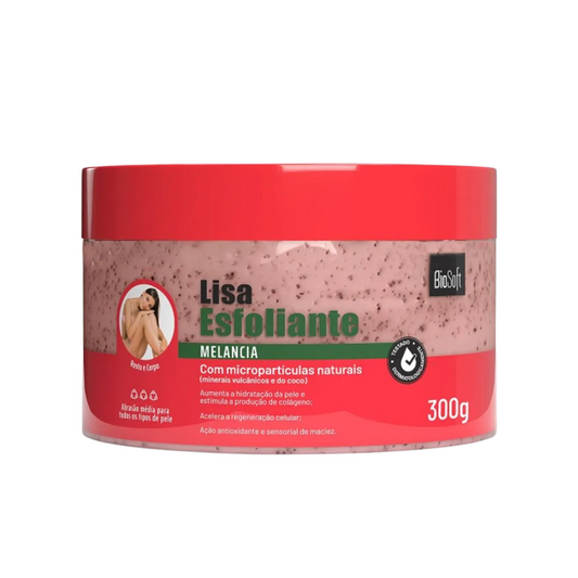 Creme Esfoliante Lisa Melancia Biosoft 300g