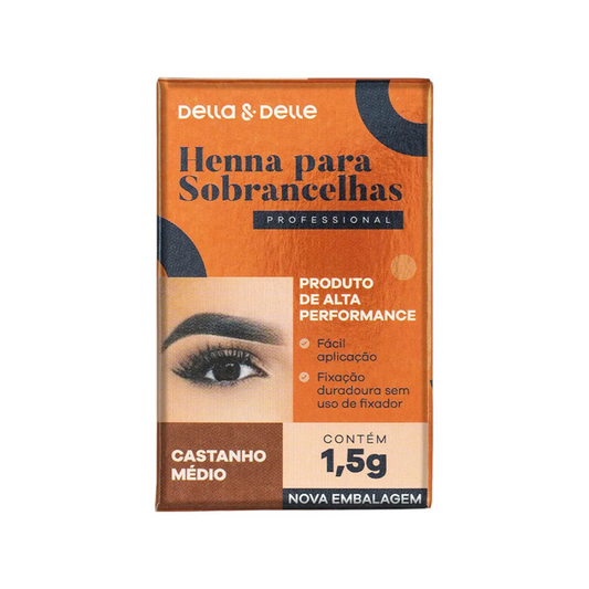 Henna Della E Delle 1,5g Castanho Médio