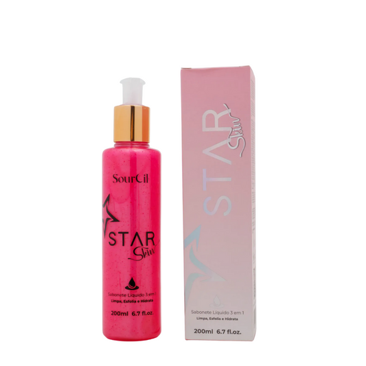 Sabonete Esfoliante Facial 3 em 1 Star Skin Sourcil 200ml