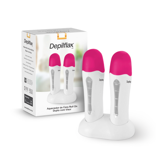 Aquecedor De Cera Roll On Duplo Com Visor Depilflax