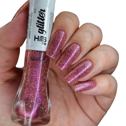 Esmalte Hits Glitter Diamante Legado Pink 8ml