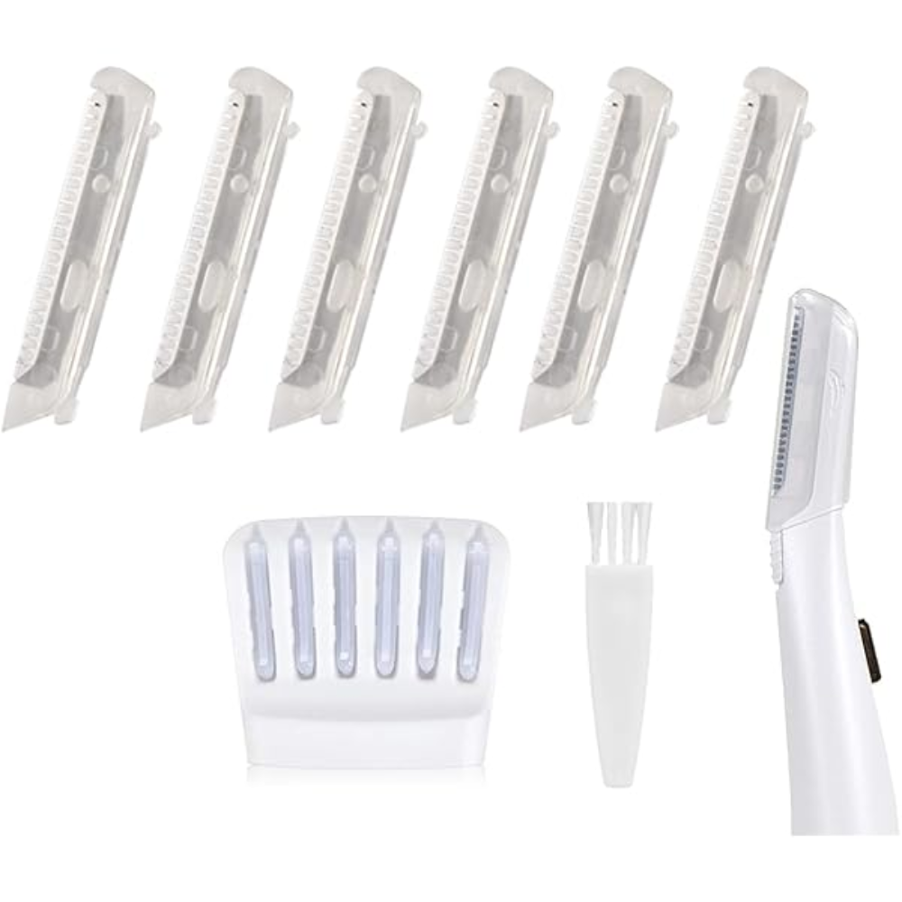 Kit Dermaplane GLO Lighted Facial Exfoliator Flawlbss 7 Unidades