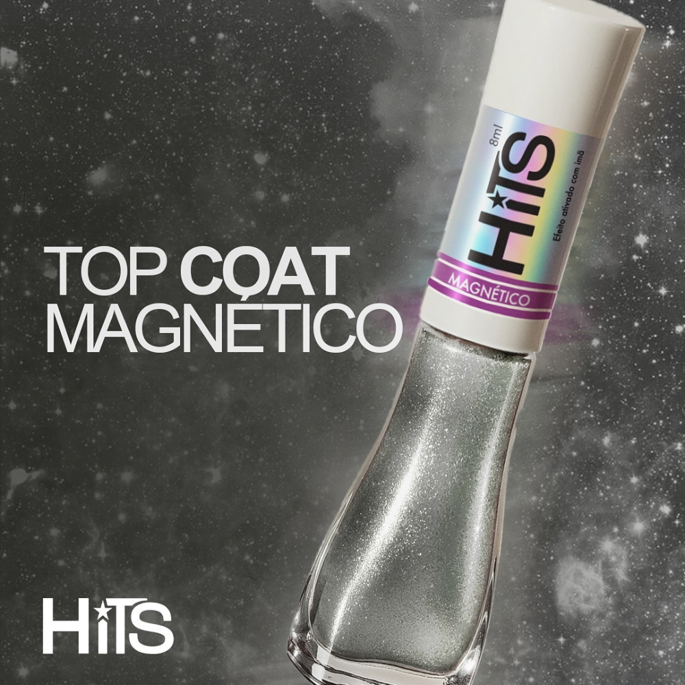 Top Coat Esmalte Magnético Hits 8ml