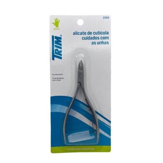 Alicate Para Cutícula Profissional Com Capa Protetora Trim