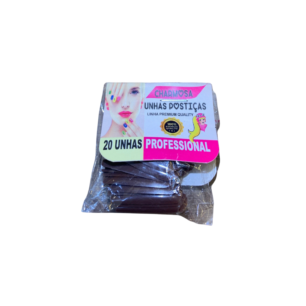 Unhas Postiças Premium Professional 20 Unidades Charmosa