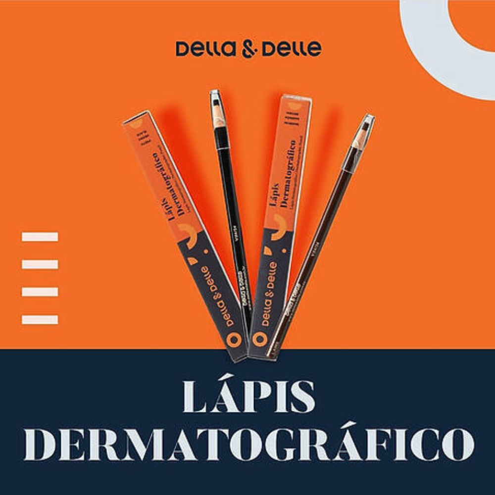 Lápis Dermatográfico Preto Della E Delle