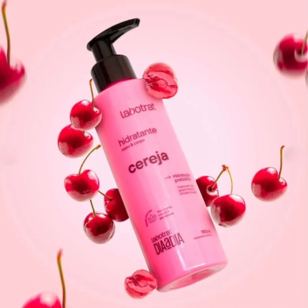 Creme Hidratante Labotrat 190ml Cereja