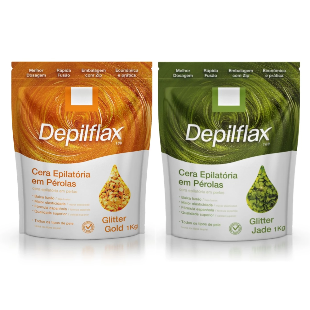 Cera Em Pérolas Glitter Depilflax 1kg