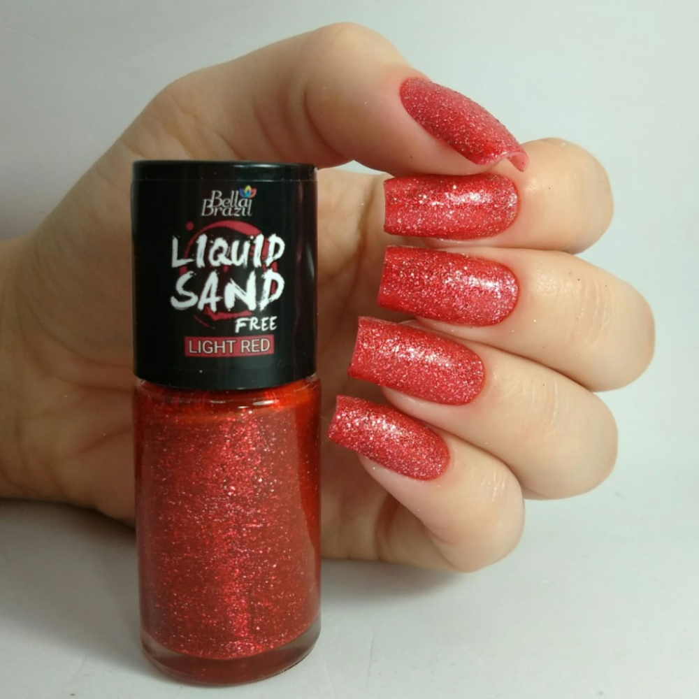 Esmalte Bella Brazil Liquid Sand 1309 Light Red
