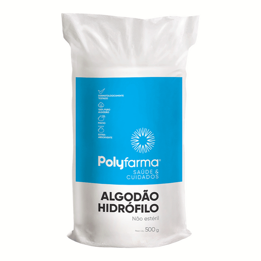 Algodão Em Rolo Polyfarma 500g