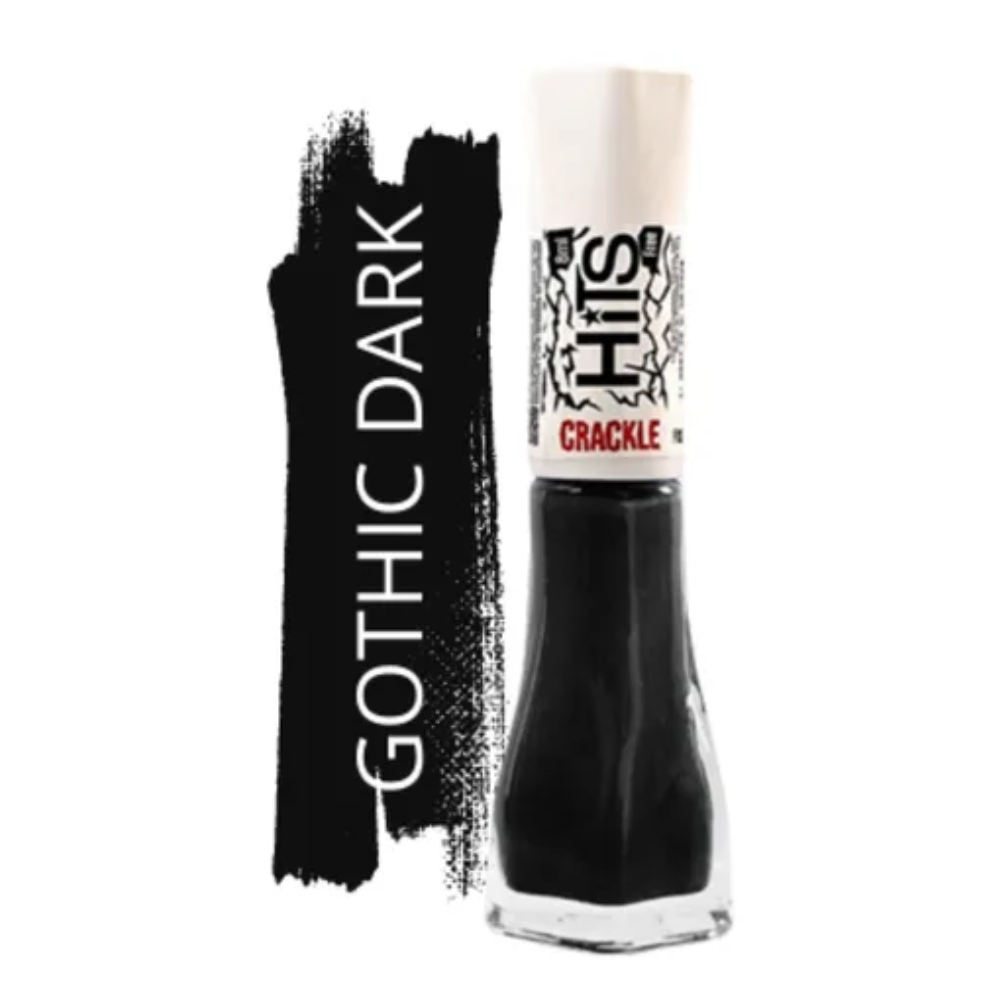 Esmalte Hits Crackle Gothic Dark 8ml