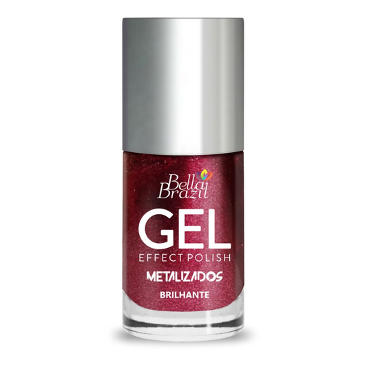 Esmalte Bella Brazil Efeito Gel Metalizado 219 Brilhante 9ml