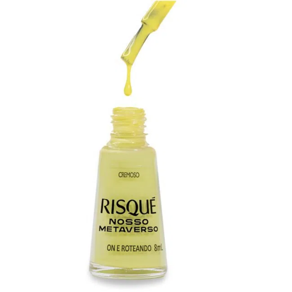 Esmalte Risqué Cremoso On E Roteando 8ml - Verde - Nosso Metaverso