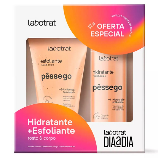 Kit Dia A Dia Labotrat Esfoliante 150g + Hidratante 190ml Pêssego